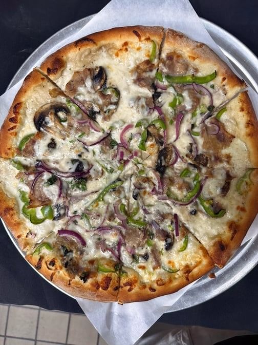 Philly Cheese Steak Pizza.