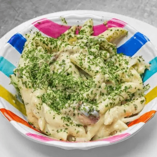 Jerk Chicken Rasta Pasta.