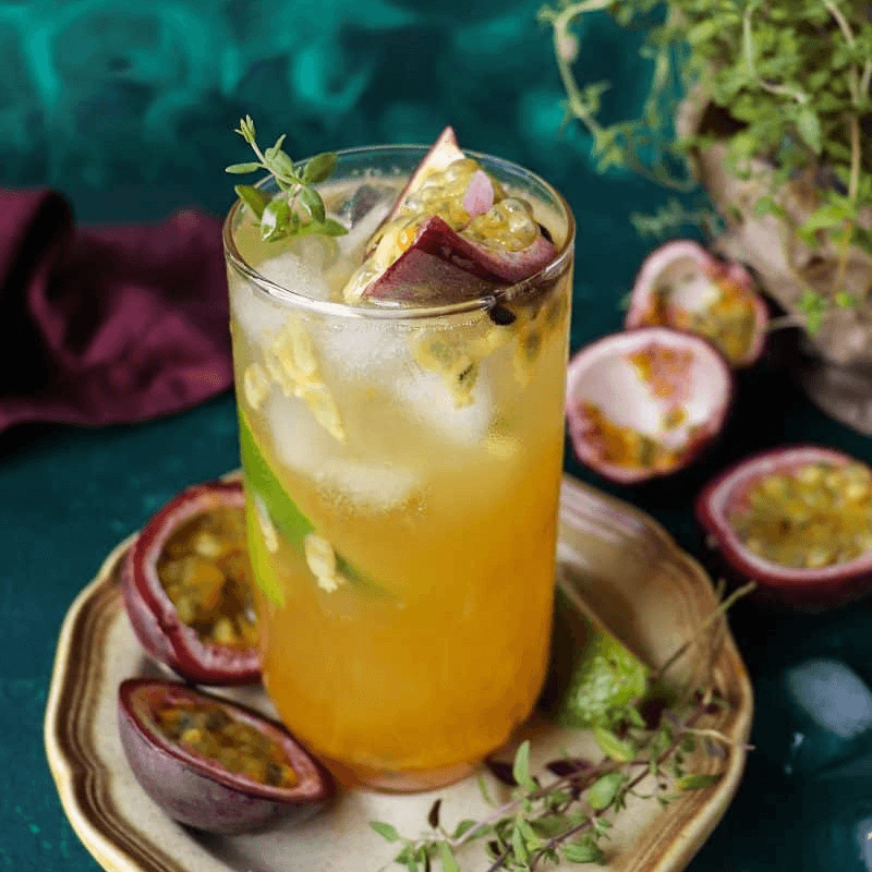 Honey Passion Mint Iced Tea.