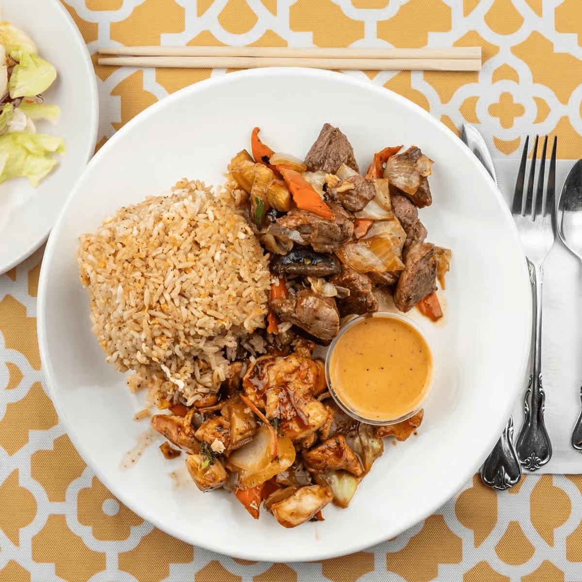 Chicken and Filet Mignon Hibachi.