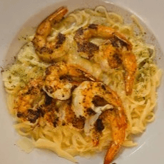 Shrimp Alfredo.