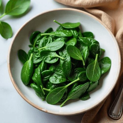 Spinach with Olive Oil.