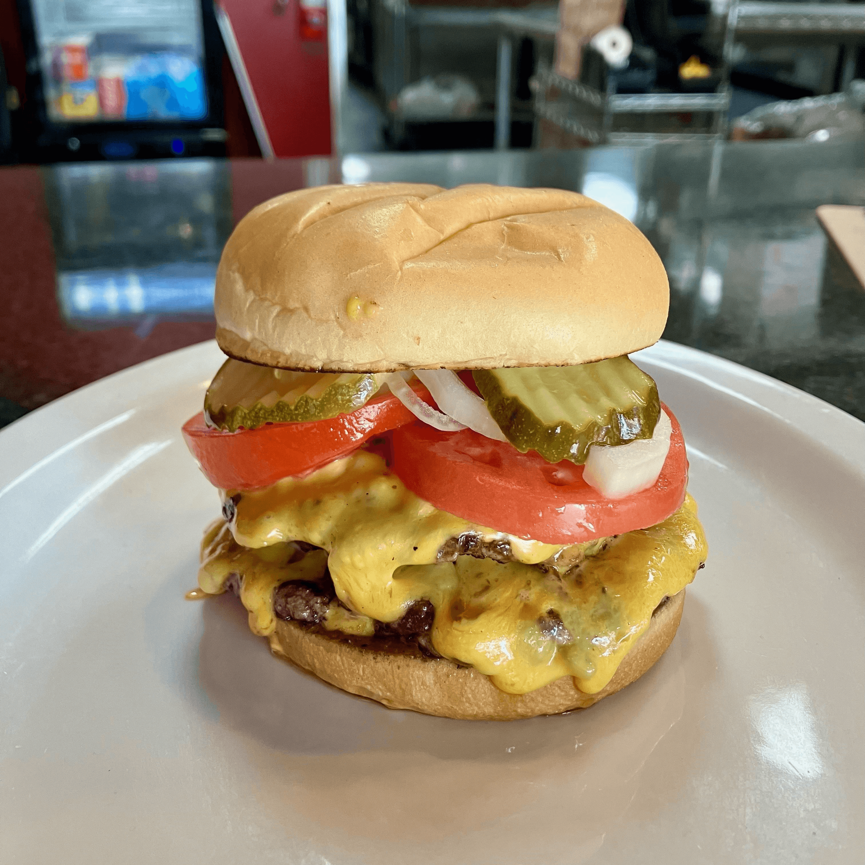 Triple Smashie Burger.