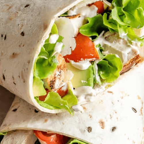 Chicken Souvlaki Wrap.