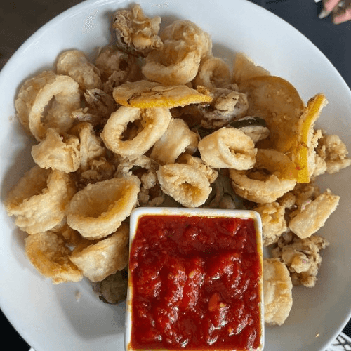 Fried Calamari Arrabiata.