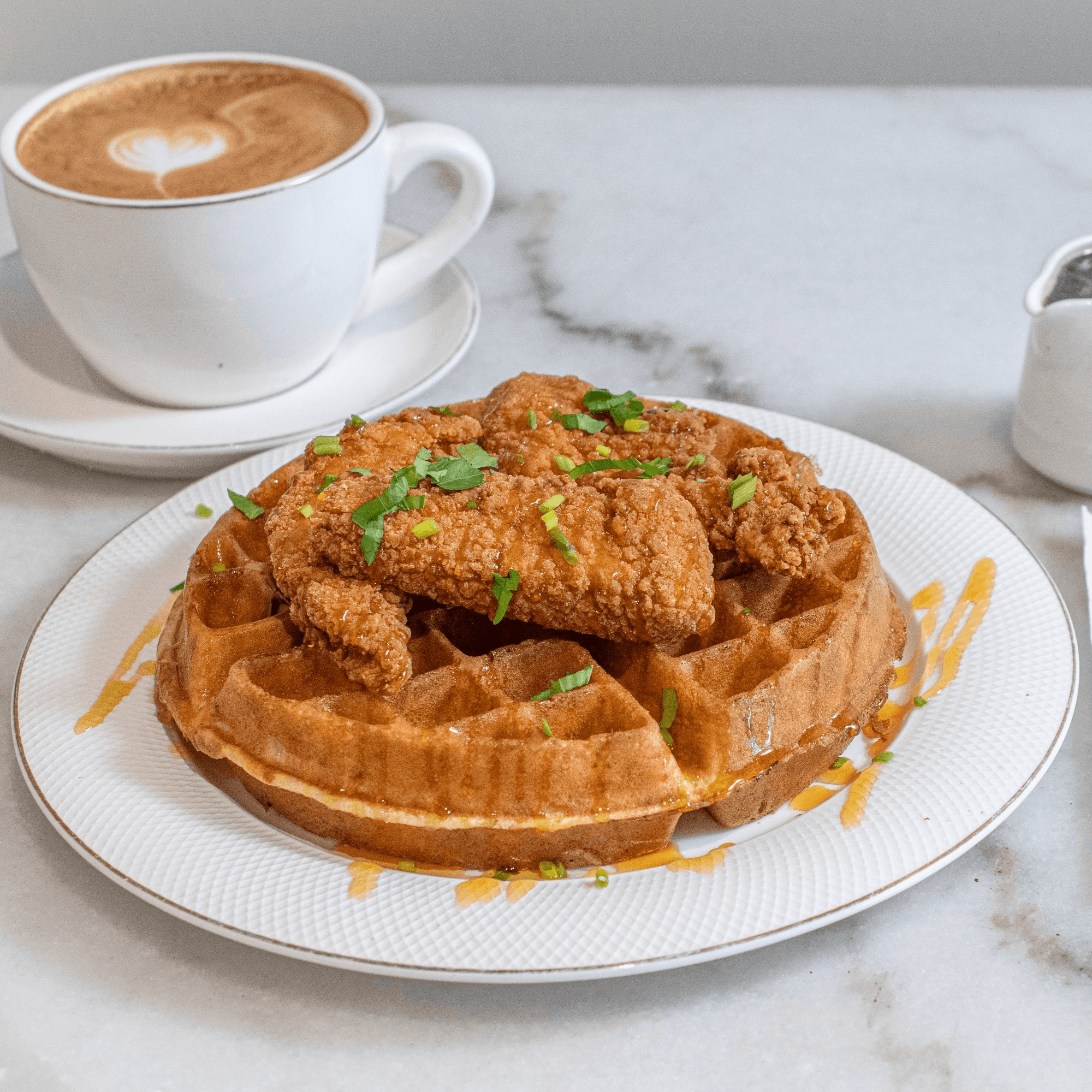 Chicken and Waffle.