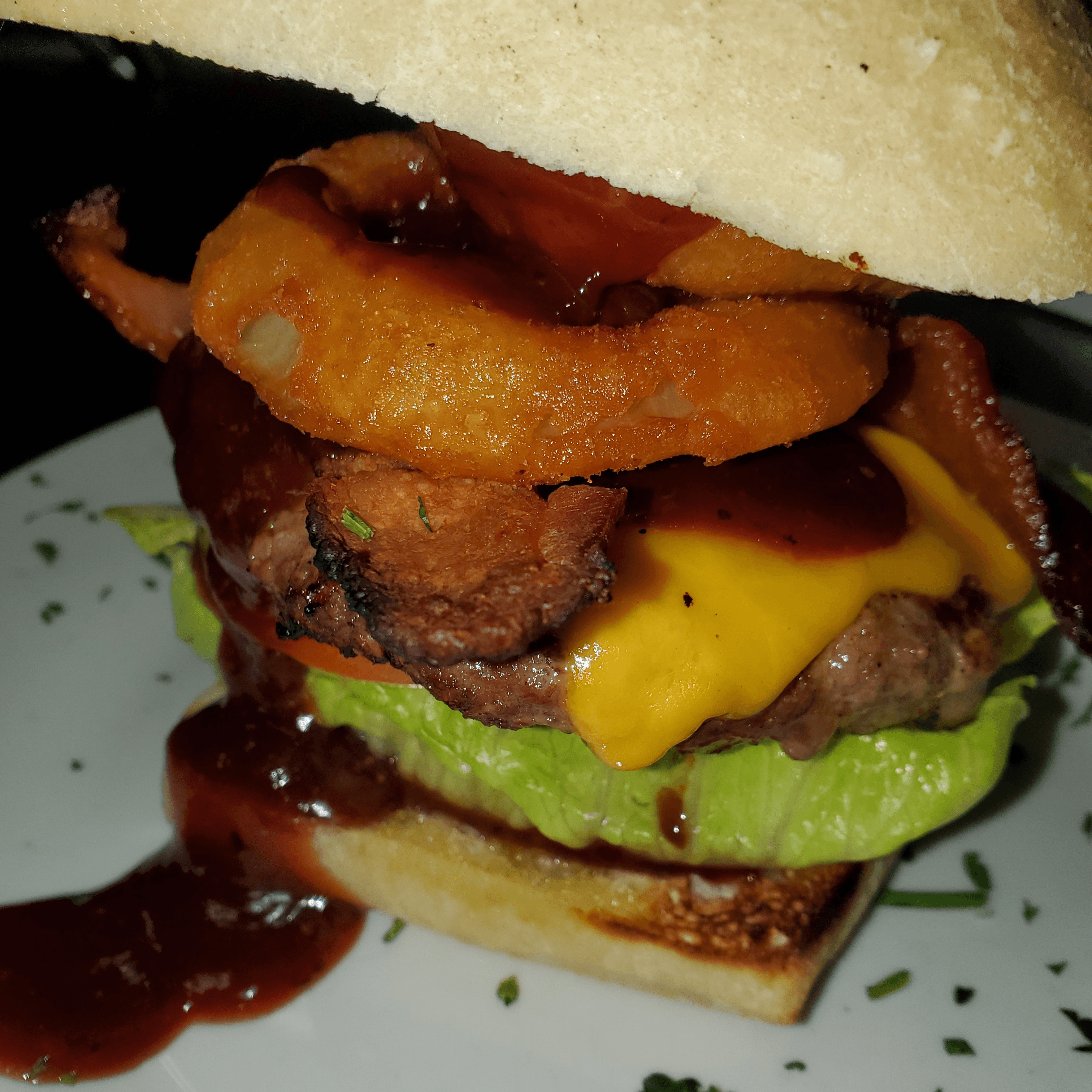 BBQ Bacon Cheeseburger.