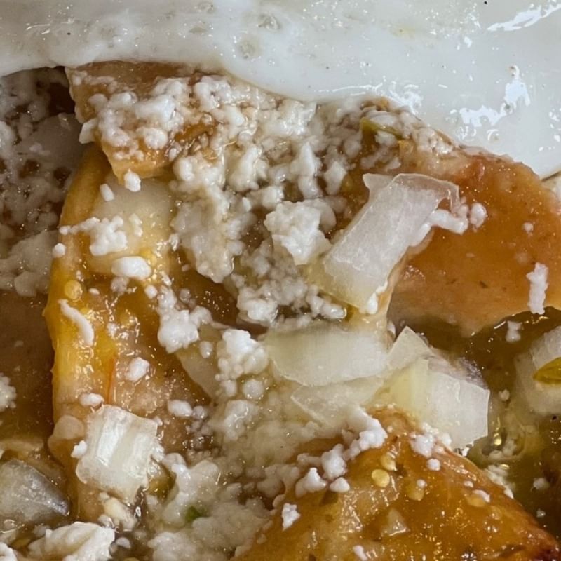 Chilaquiles (Steak) Chamaco.