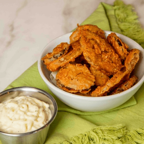 Fried Pickles With Ranch.