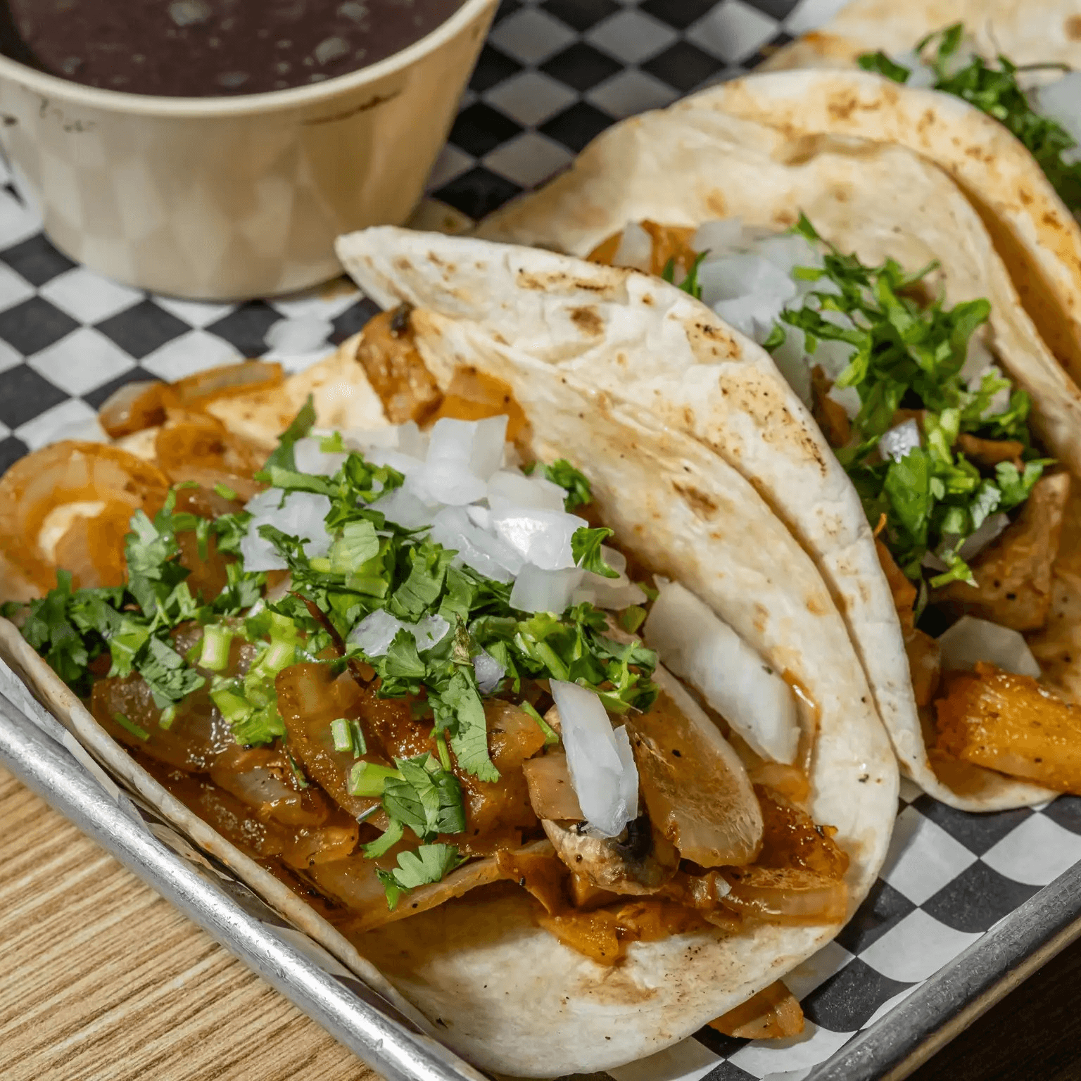 Vegan Mushroom Tacos.