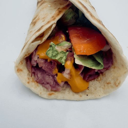 Ham & Cheese Pita - $6.79/$13.49.