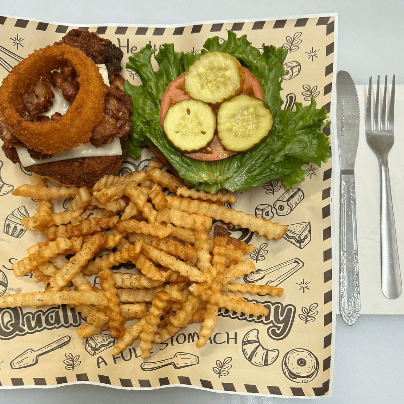 Crispy Bourbon Sandwich.