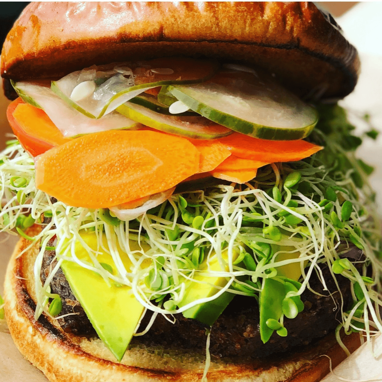 Braddah Dave's Kauai Taro Burger.