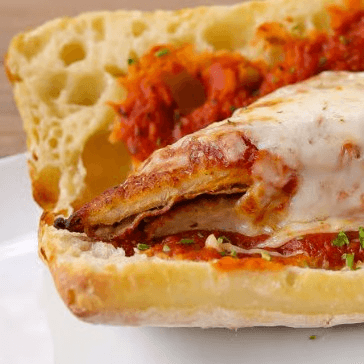 Eggplant Parmesan Sub.