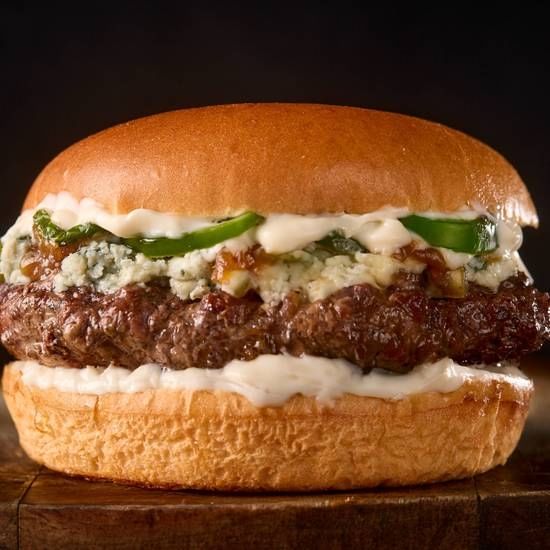 1/4 Lb Spicy Blues Burger.