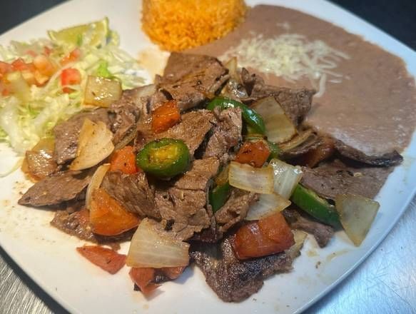 Bistec a La Mexicana.