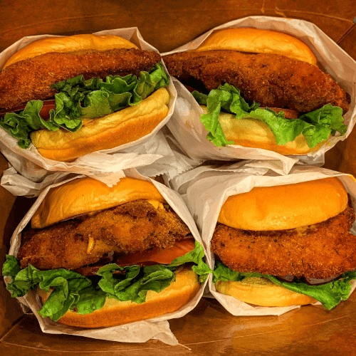 Pack of 4 - Hot Chick Sandwiches.