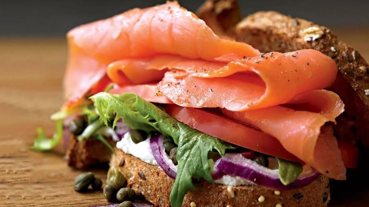 Smoked Salmon Sandwich.
