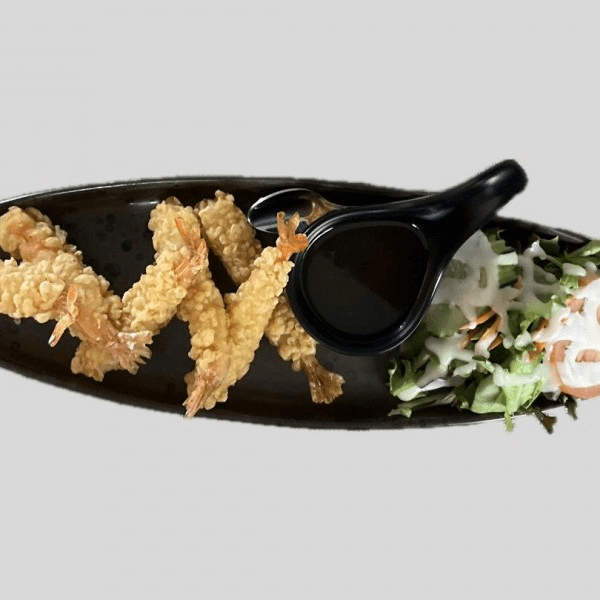 Golden fried shrimp (6 pieces).