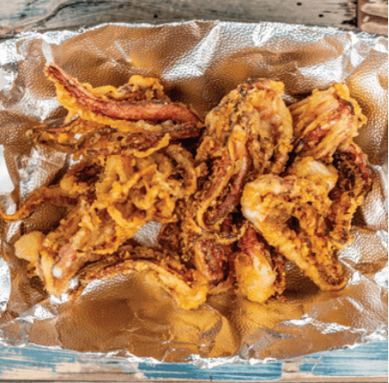 Fried Squid Legs.