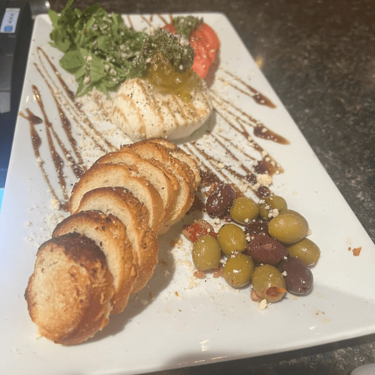 Burrata and Honeycomb.