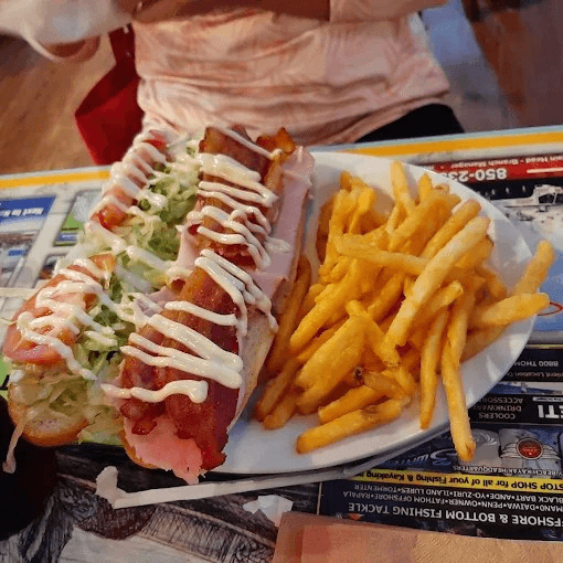 The "bayou club" sandwich.