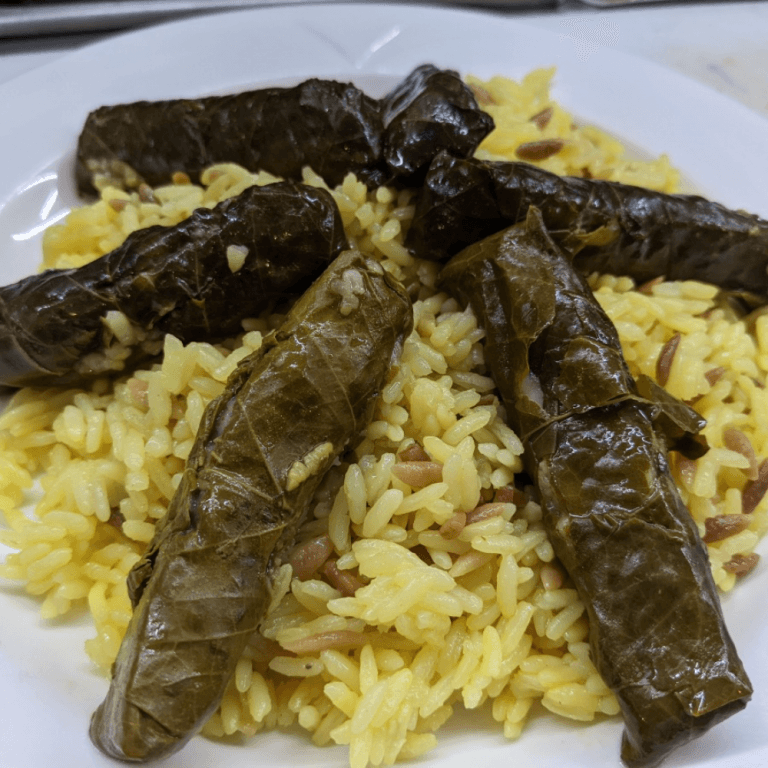 Grape Leaves Over Rice.