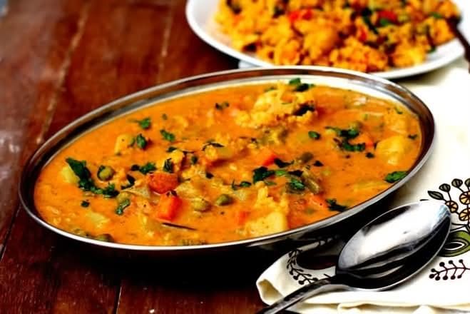 Malabar Vegetable Kurma.