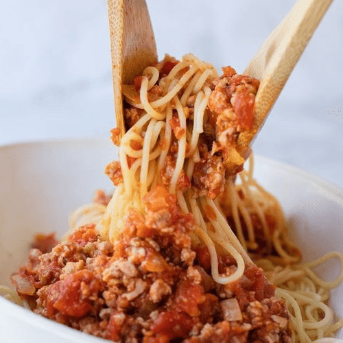 Spaghetti with Meat Sauce.