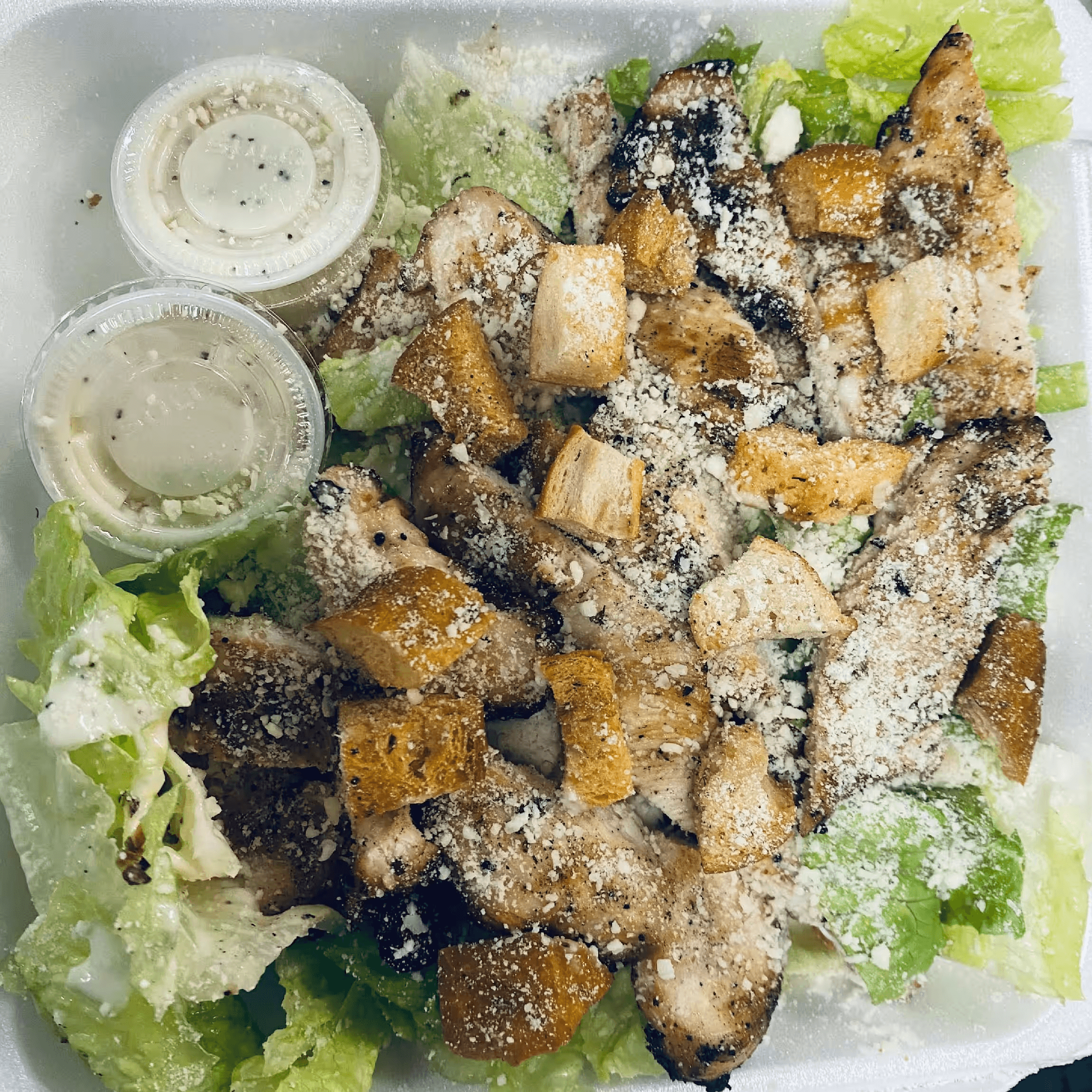 Caesar Salad with Chicken.