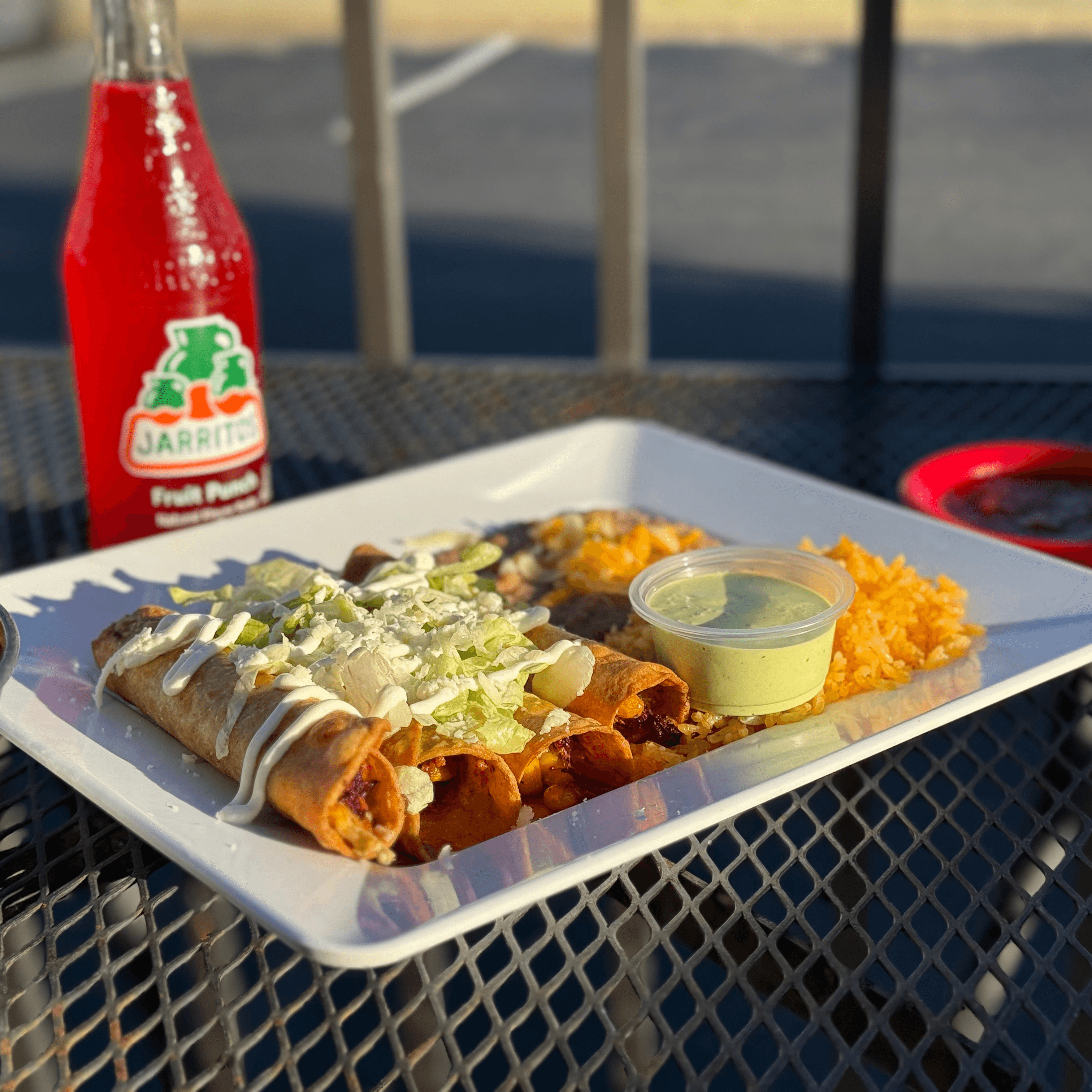 Green Chile Chicken Taquitos.