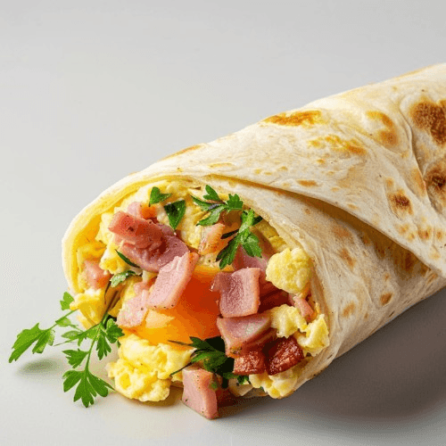 Ham And Egg Burrito.