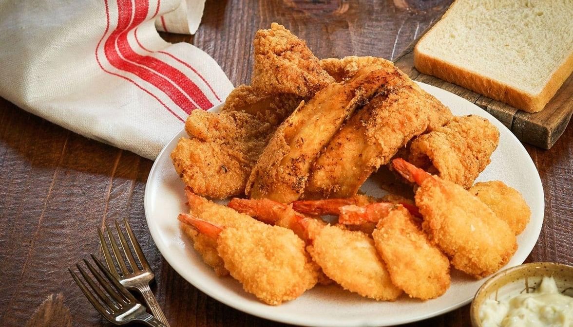 Catfish and Shrimp Combo.
