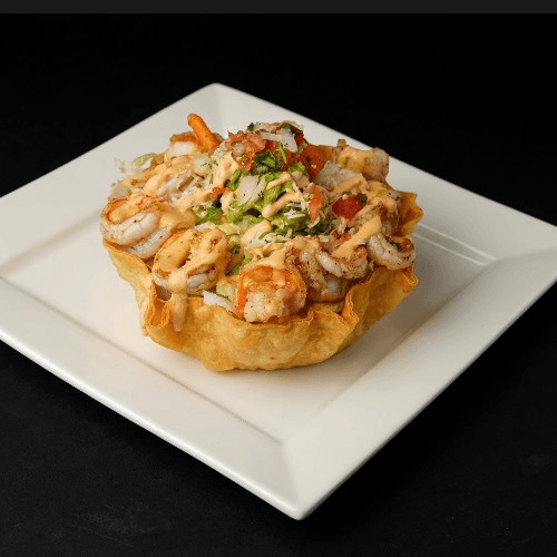 Shrimp Tostada.