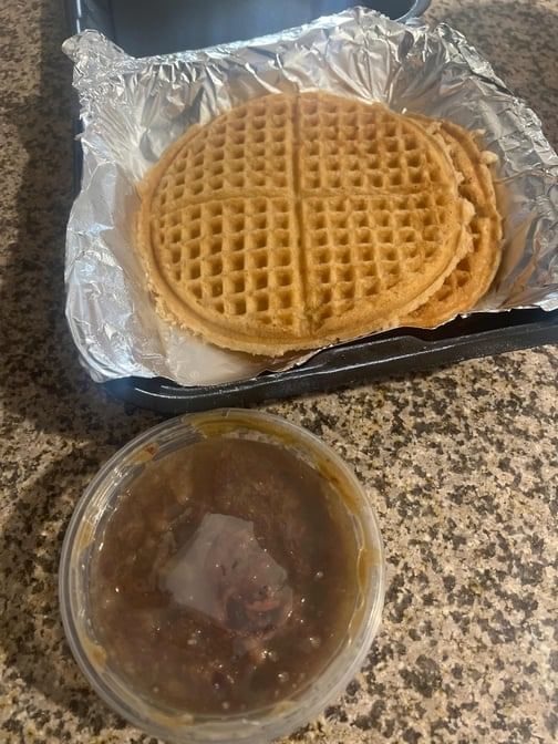 Pecan & Bacon Waffles.