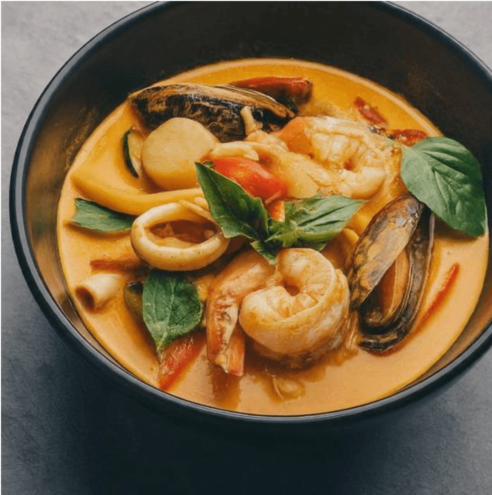 Red curry seafood.