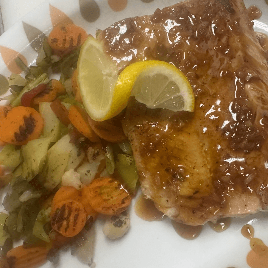 Honey Garlic Salmon.