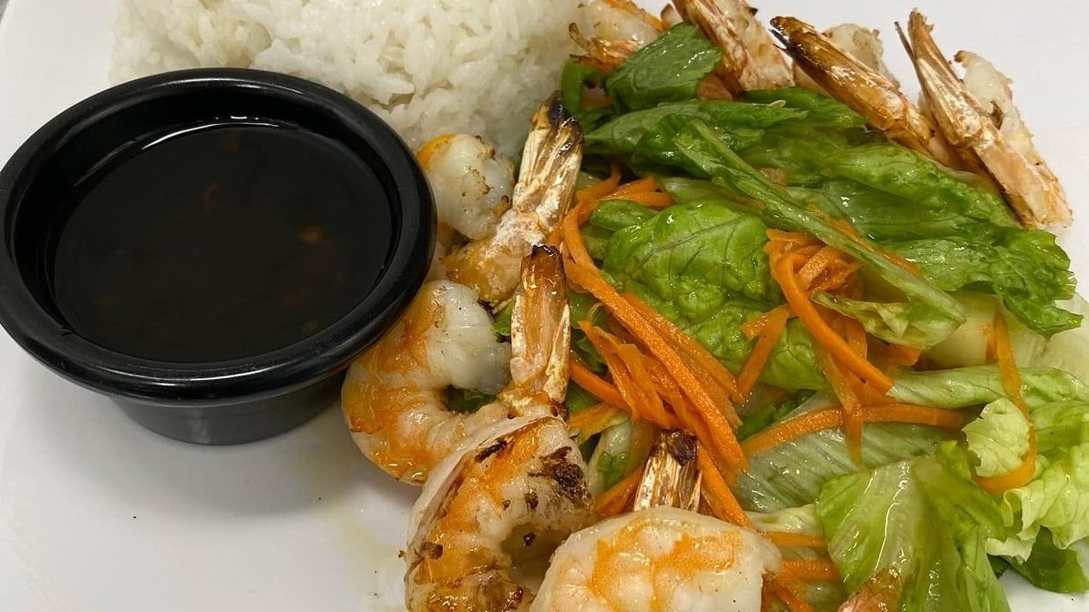 R3: Grilled Shrimp W Rice - Com Tom Nuong.