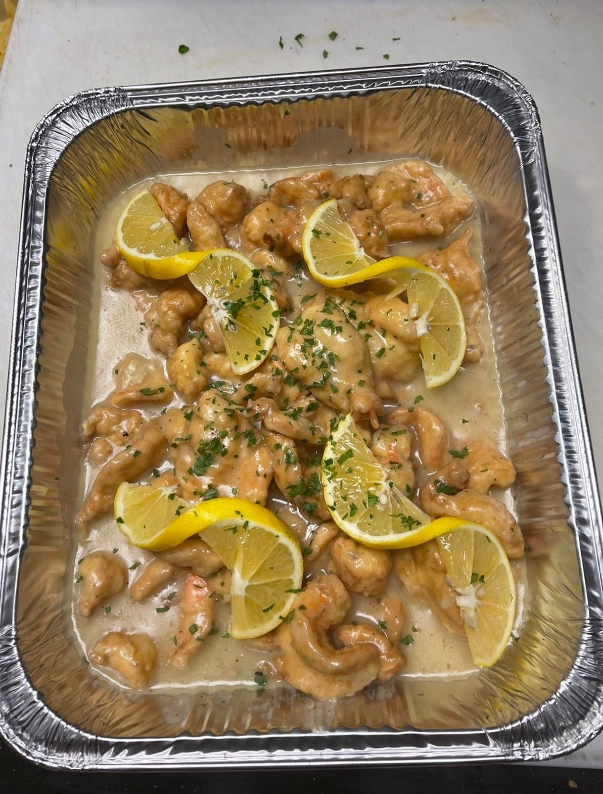 Shrimp Frances Catering.