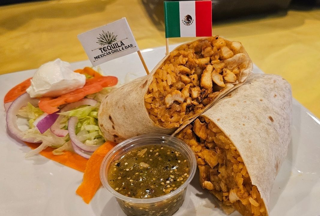 Shredded Beef Burrito.