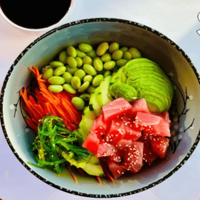Ahi Tuna Poke Bowl.