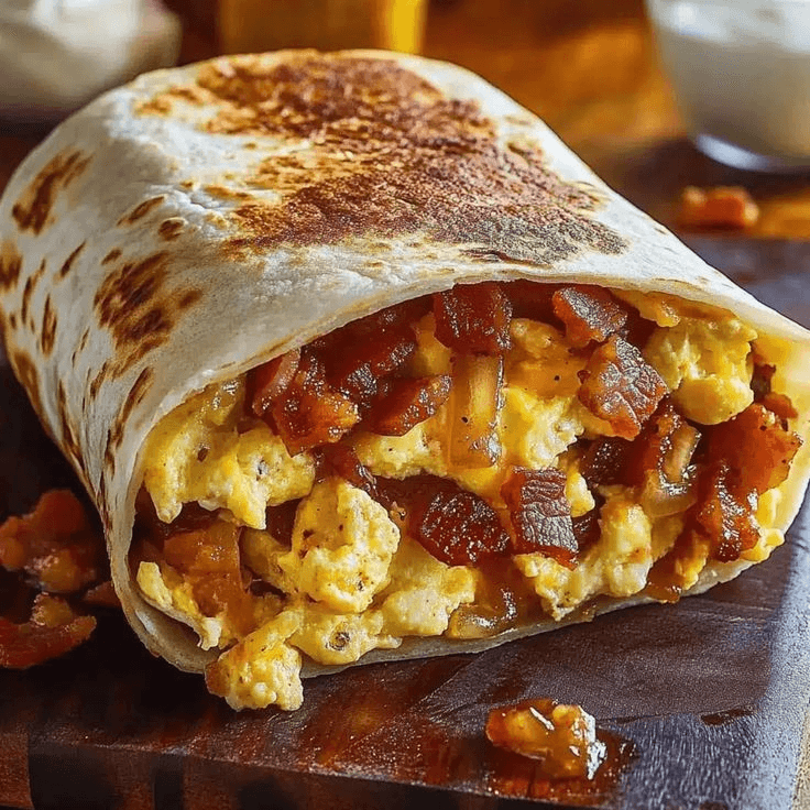 2 Sausage and Eggs Burrito.