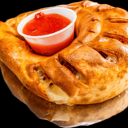 CHICKEN CALZONE.