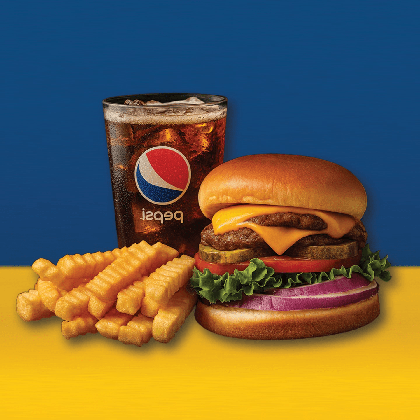 Jr. Double Cheeseburger Combo