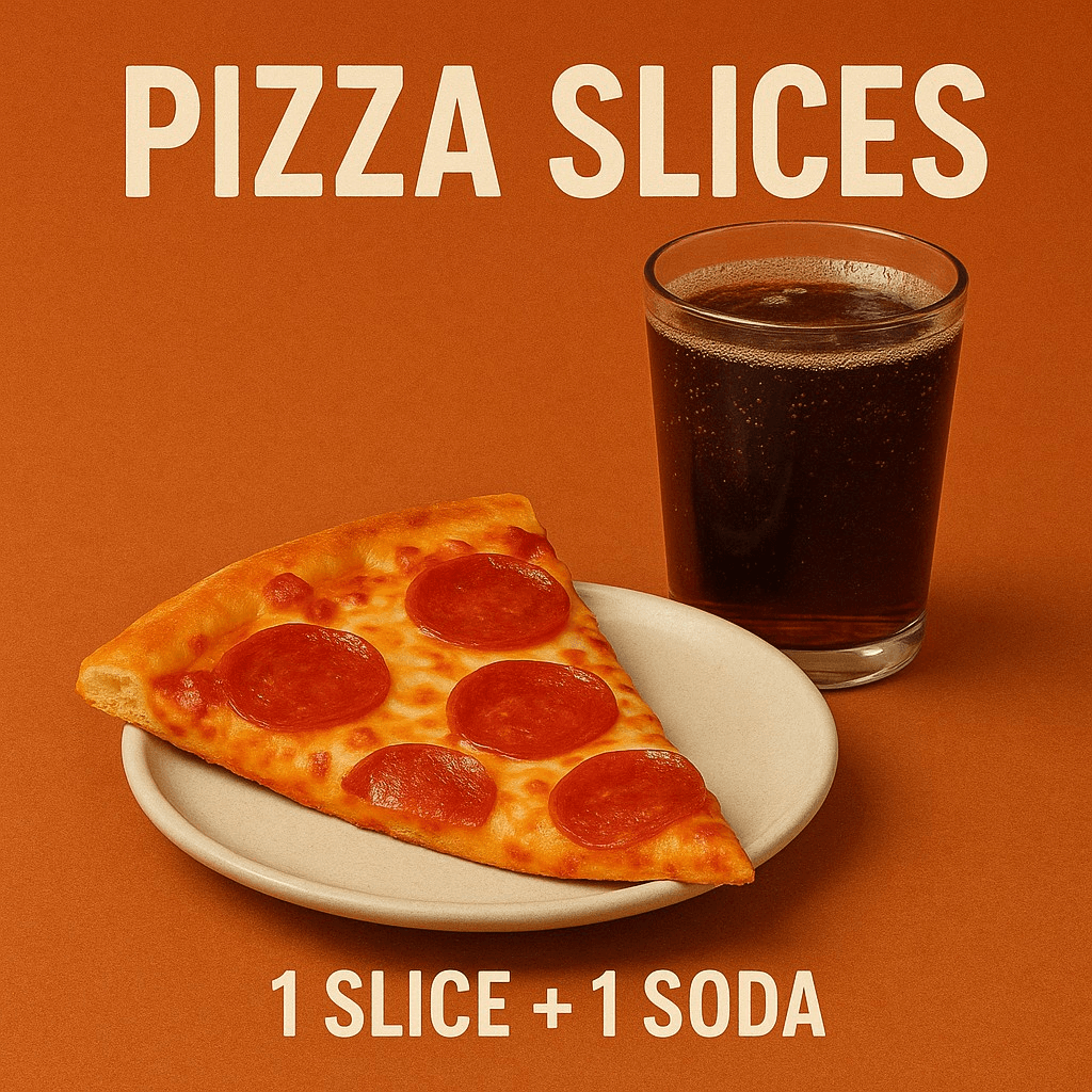 Serving Pizza Slices.