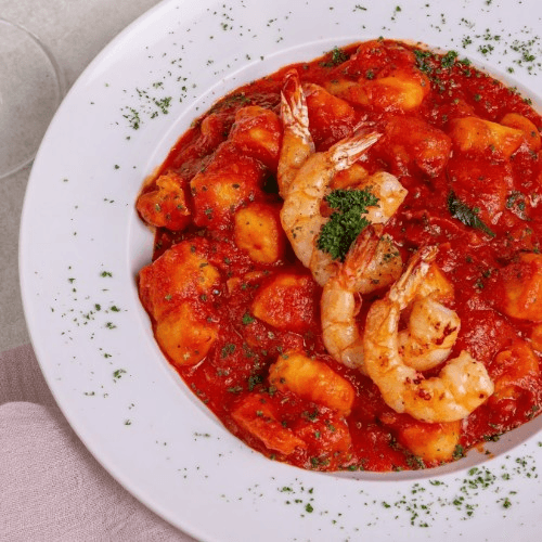 Shrimp Marinara.
