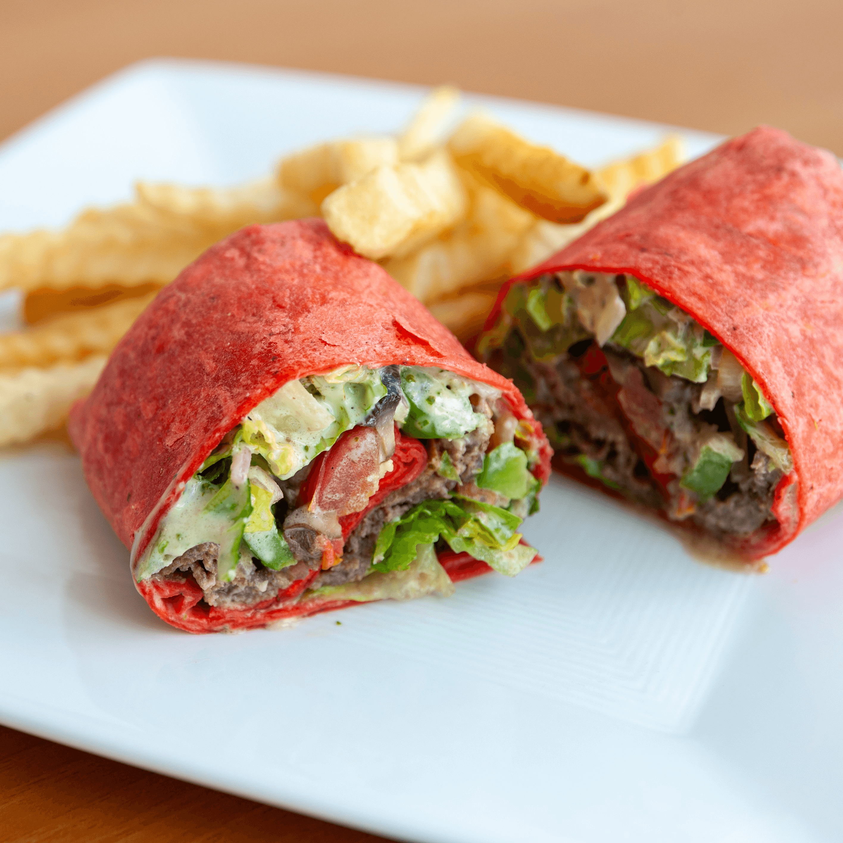 Steak & Mozzarella Wrap.