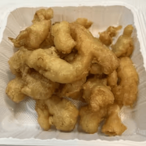 (L) Sweet & Sour Chicken.