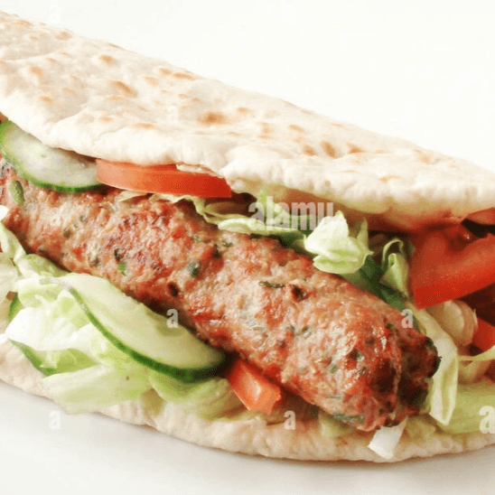 Kabab Roll With Naan.