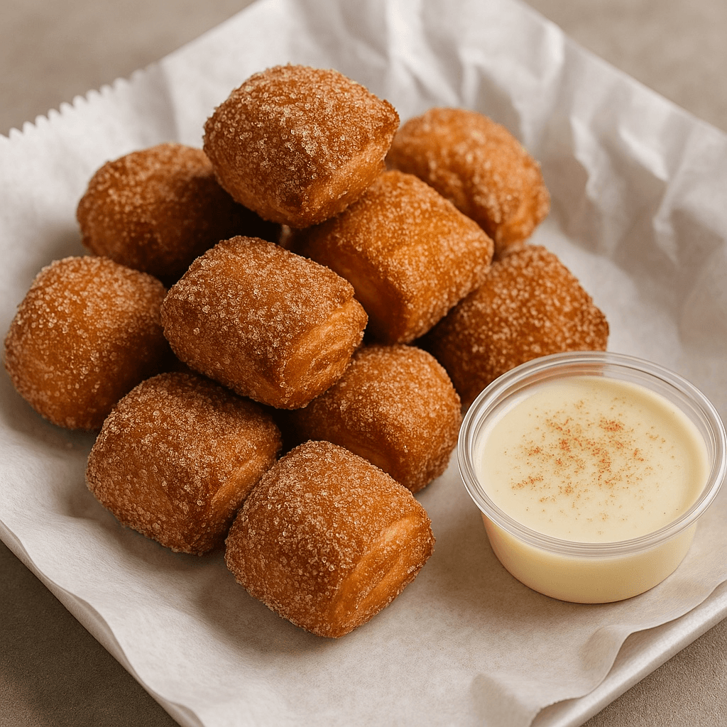 Cinnamon Sugar Croissant Bites.